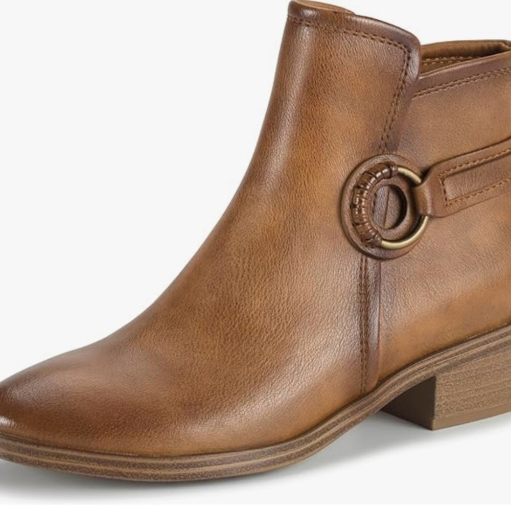 Brown Leather Ankle Boots